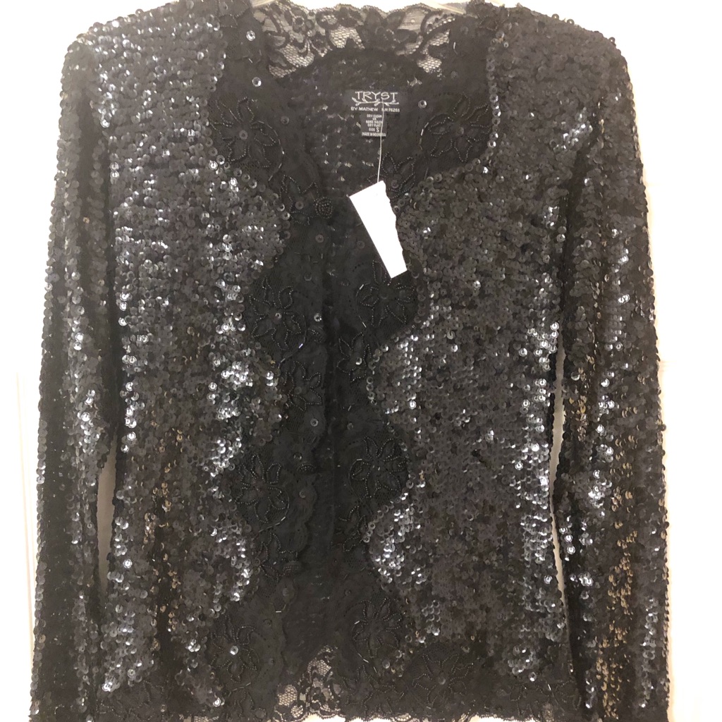 Brand New - Glitter Evening Top By Tryst (Size S)